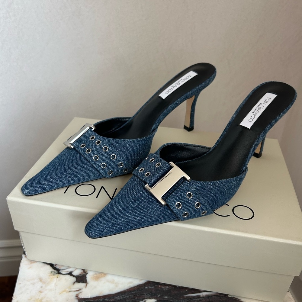 Blue Denim Women's Heels